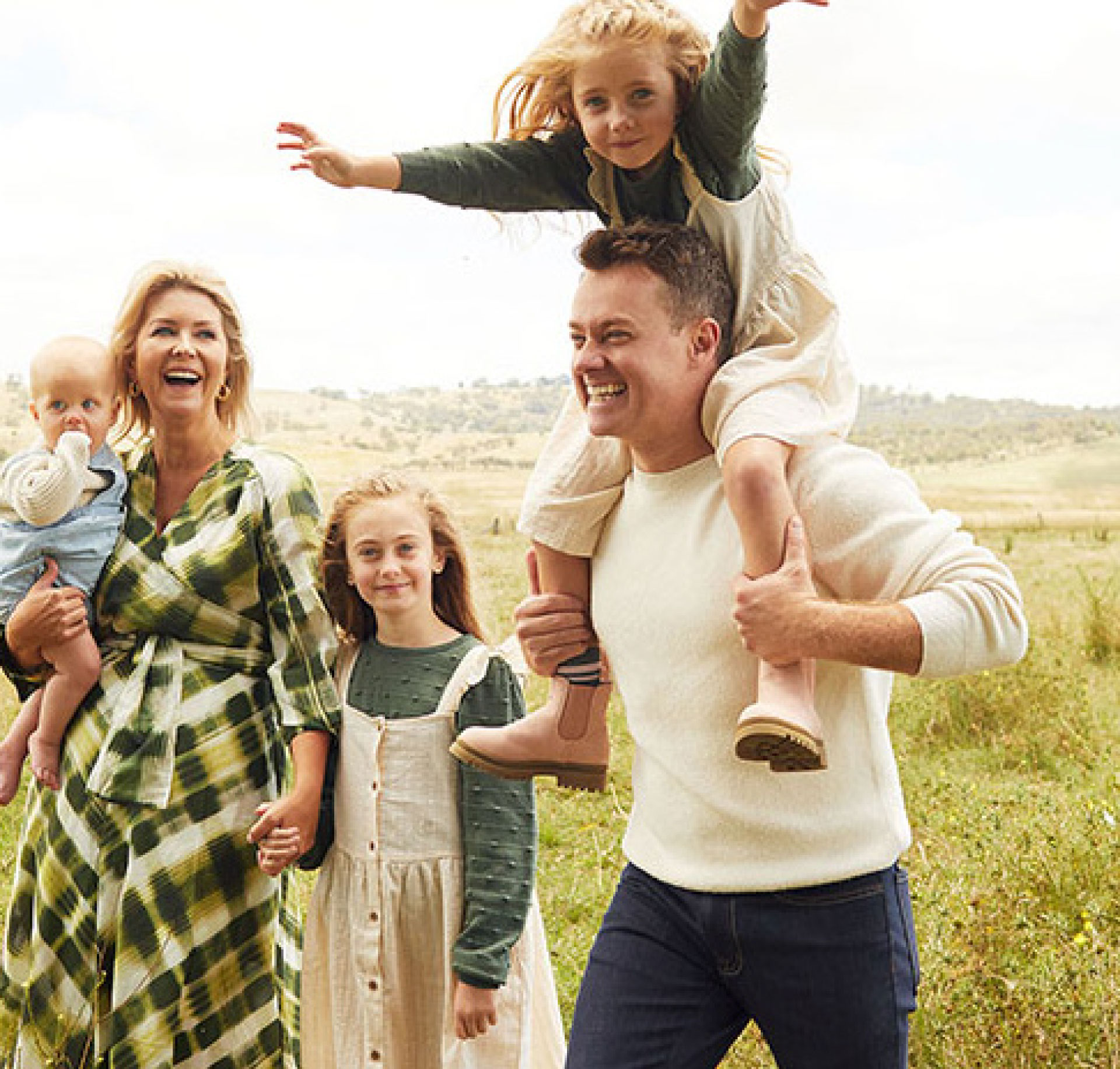The Denyer family on the cover of Stellar magazine