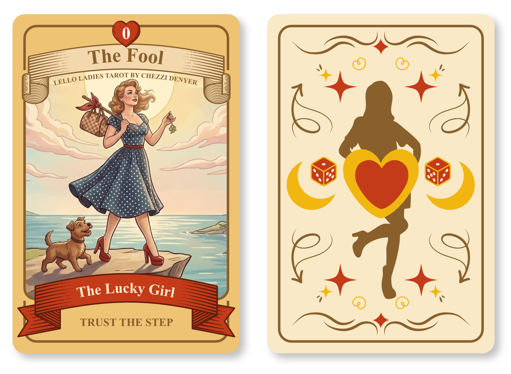 Lello Ladies Tarot — The Fool card (sneak pic)